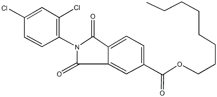 octyl 2-(2,4-dichlorophenyl)-1,3-dioxo-5-isoindolinecarboxylate Structure