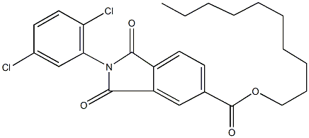 decyl 2-(2,5-dichlorophenyl)-1,3-dioxo-5-isoindolinecarboxylate 구조식 이미지