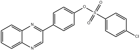 4-(2-quinoxalinyl)phenyl 4-chlorobenzenesulfonate Structure