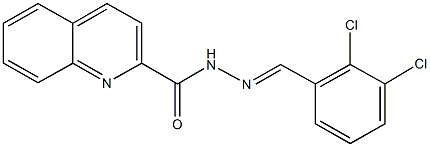 N'-(2,3-dichlorobenzylidene)-2-quinolinecarbohydrazide 구조식 이미지