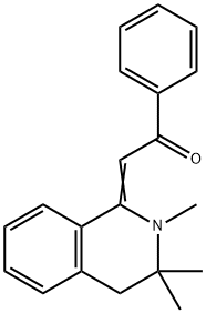 1-phenyl-2-(2,3,3-trimethyl-3,4-dihydro-1(2H)-isoquinolinylidene)ethanone 구조식 이미지