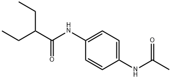 N-[4-(acetylamino)phenyl]-2-ethylbutanamide Structure