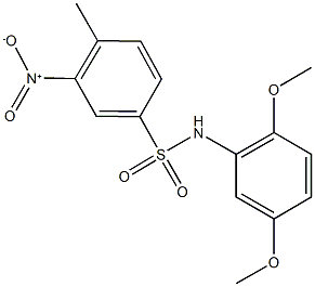 N-(2,5-dimethoxyphenyl)-3-nitro-4-methylbenzenesulfonamide Structure