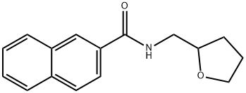 N-(tetrahydro-2-furanylmethyl)-2-naphthamide 구조식 이미지