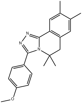 3-(4-methoxyphenyl)-5,5,8,9-tetramethyl-5,6-dihydro[1,2,4]triazolo[3,4-a]isoquinoline 구조식 이미지