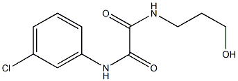 N~1~-(3-chlorophenyl)-N~2~-(3-hydroxypropyl)ethanediamide 구조식 이미지