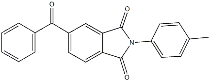 5-benzoyl-2-(4-methylphenyl)-1H-isoindole-1,3(2H)-dione Structure