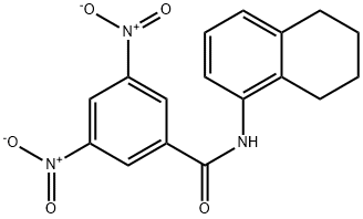 3,5-bisnitro-N-(5,6,7,8-tetrahydronaphthalen-1-yl)benzamide 구조식 이미지