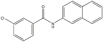 3-chloro-N-(2-naphthyl)benzamide Structure