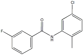 N-(5-chloro-2-methylphenyl)-3-fluorobenzamide 구조식 이미지
