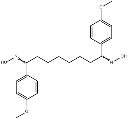 1,8-bis(4-methoxyphenyl)-1,8-octanedione dioxime Structure