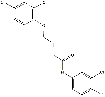 4-(2,4-dichlorophenoxy)-N-(3,4-dichlorophenyl)butanamide 구조식 이미지