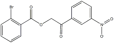 2-{3-nitrophenyl}-2-oxoethyl 3-({2,4-bisnitroanilino}methyl)pyridine 구조식 이미지