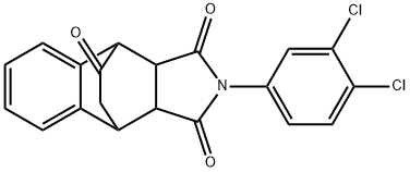 11-(3,4-dichlorophenyl)-11-azatetracyclo[6.5.2.0~2,7~.0~9,13~]pentadeca-2,4,6-triene-10,12,14-trione 구조식 이미지