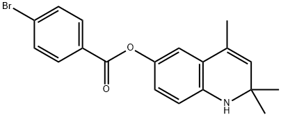 2,2,4-trimethyl-1,2-dihydro-6-quinolinyl 4-bromobenzoate Structure