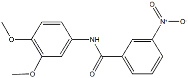 N-(3,4-dimethoxyphenyl)-3-nitrobenzamide 구조식 이미지