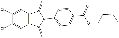 butyl 4-(5,6-dichloro-1,3-dioxo-1,3-dihydro-2H-isoindol-2-yl)benzoate Structure