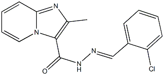 N'-(2-chlorobenzylidene)-2-methylimidazo[1,2-a]pyridine-3-carbohydrazide 구조식 이미지