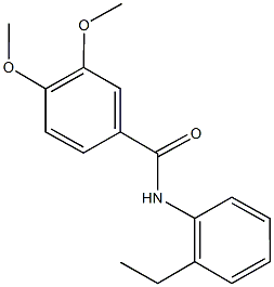 N-(2-ethylphenyl)-3,4-dimethoxybenzamide 구조식 이미지