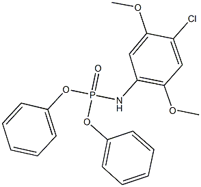 diphenyl 4-chloro-2,5-dimethoxyphenylamidophosphate 구조식 이미지