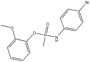 2-methoxyphenyl N-(4-bromophenyl)-P-methylphosphonamidoate 구조식 이미지