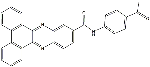 N-(4-acetylphenyl)dibenzo[a,c]phenazine-11-carboxamide 구조식 이미지