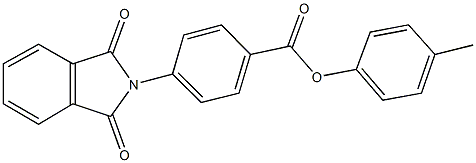 4-methylphenyl 4-(1,3-dioxo-1,3-dihydro-2H-isoindol-2-yl)benzoate 구조식 이미지