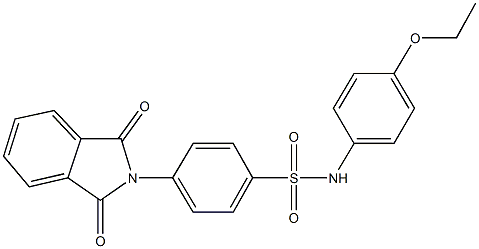 4-(1,3-dioxo-1,3-dihydro-2H-isoindol-2-yl)-N-(4-ethoxyphenyl)benzenesulfonamide 구조식 이미지