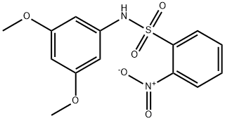 N-(3,5-dimethoxyphenyl)-2-nitrobenzenesulfonamide 구조식 이미지