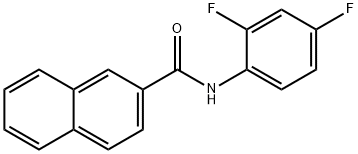 N-(2,4-difluorophenyl)-2-naphthamide 구조식 이미지