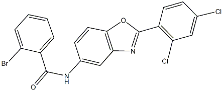 2-bromo-N-[2-(2,4-dichlorophenyl)-1,3-benzoxazol-5-yl]benzamide Structure