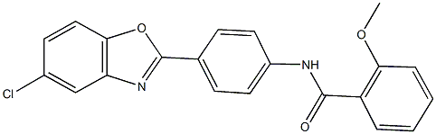 N-[4-(5-chloro-1,3-benzoxazol-2-yl)phenyl]-2-(methyloxy)benzamide Structure