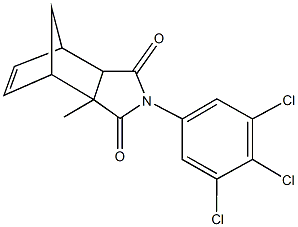 2-methyl-4-(3,4,5-trichlorophenyl)-4-azatricyclo[5.2.1.0~2,6~]dec-8-ene-3,5-dione 구조식 이미지