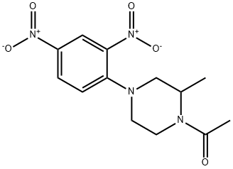 1-acetyl-4-{2,4-bisnitrophenyl}-2-methylpiperazine 구조식 이미지