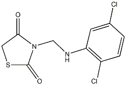 3-[(2,5-dichloroanilino)methyl]-1,3-thiazolidine-2,4-dione 구조식 이미지