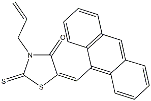 3-allyl-5-(9-anthrylmethylene)-2-thioxo-1,3-thiazolidin-4-one Structure