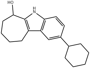 2-cyclohexyl-5,6,7,8,9,10-hexahydrocyclohepta[b]indol-6-ol 구조식 이미지