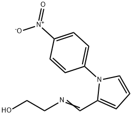 2-{[(1-{4-nitrophenyl}-1H-pyrrol-2-yl)methylene]amino}ethanol Structure