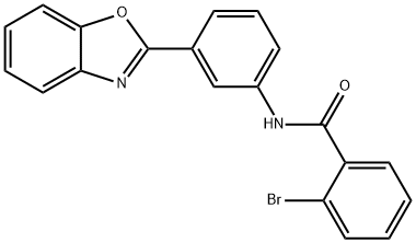 N-[3-(1,3-benzoxazol-2-yl)phenyl]-2-bromobenzamide 구조식 이미지