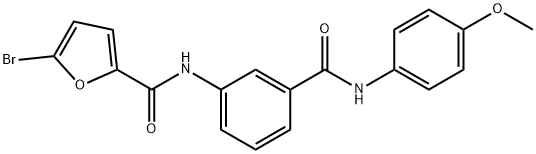 5-bromo-N-{3-[(4-methoxyanilino)carbonyl]phenyl}-2-furamide Structure