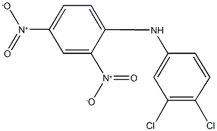 N-(3,4-dichlorophenyl)-2,4-dinitroaniline 구조식 이미지