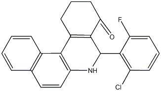 5-(2-chloro-6-fluorophenyl)-2,3,5,6-tetrahydrobenzo[a]phenanthridin-4(1H)-one 구조식 이미지