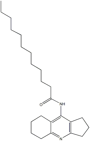 N-(2,3,5,6,7,8-hexahydro-1H-cyclopenta[b]quinolin-9-yl)dodecanamide 구조식 이미지