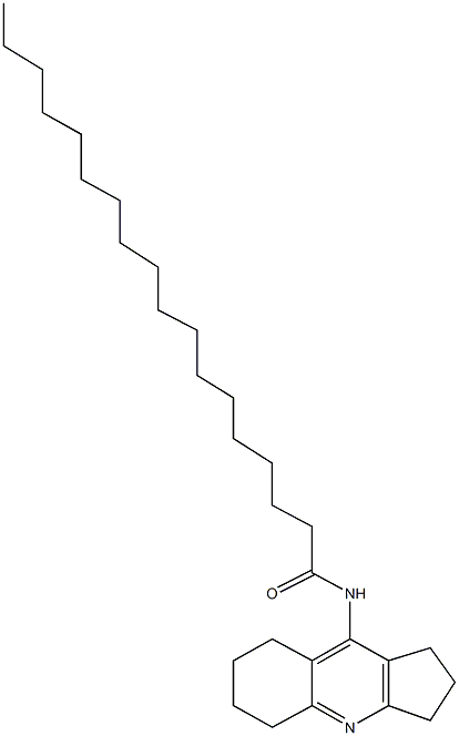 N-(2,3,5,6,7,8-hexahydro-1H-cyclopenta[b]quinolin-9-yl)octadecanamide Structure