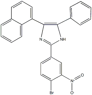 2-{4-bromo-3-nitrophenyl}-4-naphthalen-1-yl-5-phenyl-1H-imidazole Structure