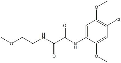 N~1~-(4-chloro-2,5-dimethoxyphenyl)-N~2~-(2-methoxyethyl)ethanediamide Structure