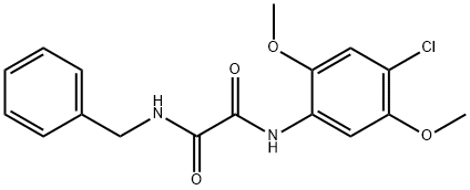 N~1~-benzyl-N~2~-(4-chloro-2,5-dimethoxyphenyl)ethanediamide Structure