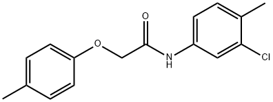 N-(3-chloro-4-methylphenyl)-2-(4-methylphenoxy)acetamide 구조식 이미지