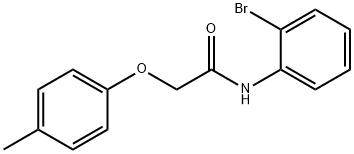 N-(2-bromophenyl)-2-(4-methylphenoxy)acetamide 구조식 이미지