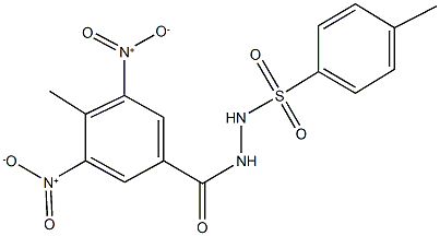 N'-{3,5-dinitro-4-methylbenzoyl}-4-methylbenzenesulfonohydrazide 구조식 이미지